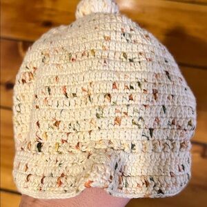 Misha & Puff Crochet adjustable hat with Multicolor Accents